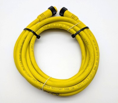 Woodhead 114020C01F120 Quick Connect Sensor Cable 4 Pin Male to Female 12 Feet