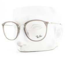 Ray-Ban Eyeglasses RB 7140 8125 Glasses Crystal Gray Shiny Silver 51mm with Case
