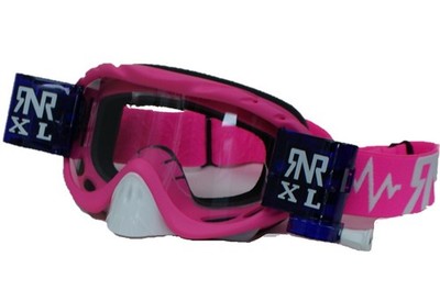 Rip N Roll Hybrid XL Abrollbrille MX ATV - pink + lila Kanister