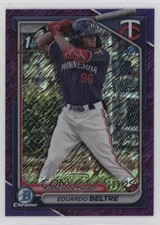 2024 Bowman Chrome Prospects Purple Shimmer Refractor /250 Eduardo Beltre 09an
