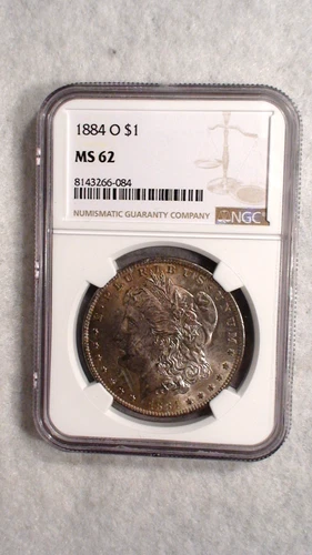 1884 O Morgan Dollar NGC MS62 UNCIRCULATED TONED $1 Coin BUY IT NOW!