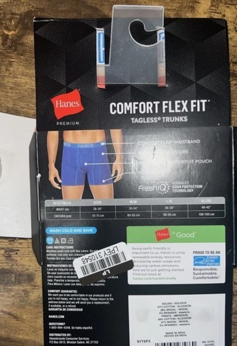 NWT Hanes Men’s Trunks Premium Comfort Flex Fit Wicks Cools Choose Size - Picture 2 of 2