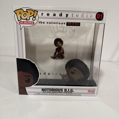 Funko Pop! Album Cover with Case: Notorious B.I.G #01. The Funko Is Tilted Pics
