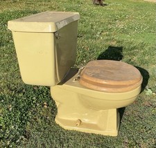 Vintage Gerber Yellow Toilet