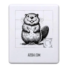 'Happy Baby Beaver' Sliding Puzzle (PZ00034374)