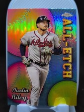 Austin Riley 2024 Topps Chrome #CAE-8 Chrome All-Etch Atlanta Braves