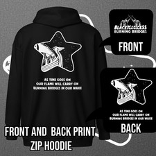 Black Magick SS - Zip up Hoodie - Front and Back Print - Burning Bridges