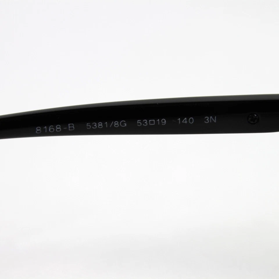 Nuevas gafas de sol Bvlgari ojo de gato negras con triángulo cristal 8168-B 5381/8G Foto 4 de 4