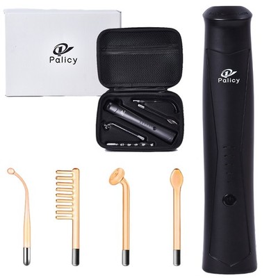 4 in 1 Glass Tubes High Frequency Galvanic Facial Machine Spa Beauty Equipment