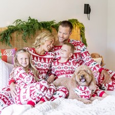 PATPAT Christmas Family Matching Pajama Sets Includes Christmas Socks -
