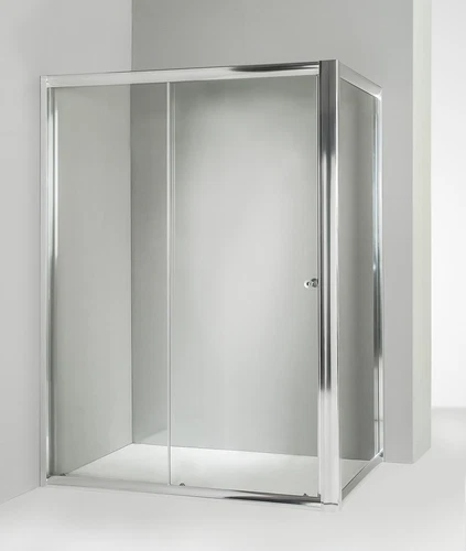 Angle shower box fixed door sliding door 65x145 cm clear - Picture 2 of 5
