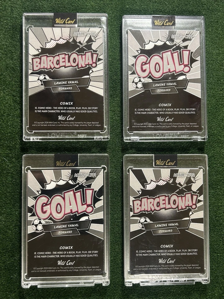 Lamine Yamal Rookie - Lote de 4 tarjetas de /2, /3, /4, /5 insertos - Comodín 2024 🔥 Foto 4 de 4