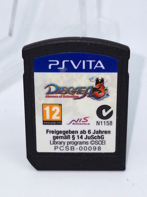 Disgaea 3: Absence of Detention- Playstation PS Vita Modul - PAL - Guter Zustand