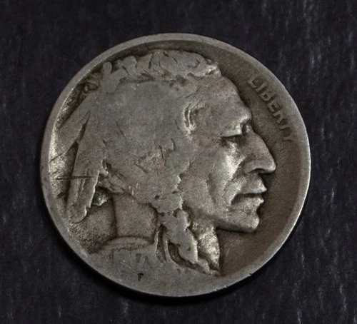 1917 D  Buffalo Nickel Good Weak Date   Lot F 868