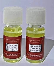 2 Slatkin Bath & Body Works Japanese Cherry Blossom Home Fragrance Oil 0.33oz