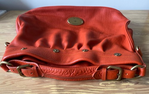 Vintage Mulberry Mitzy Burnt Orange Leather Messenger Bag - Bild 16 von 20