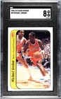 1986-87 Fleer Sticker Set-Break #8 Michael Jordan 🐐 SGC 8 NM-MT LOOKS MINT!!