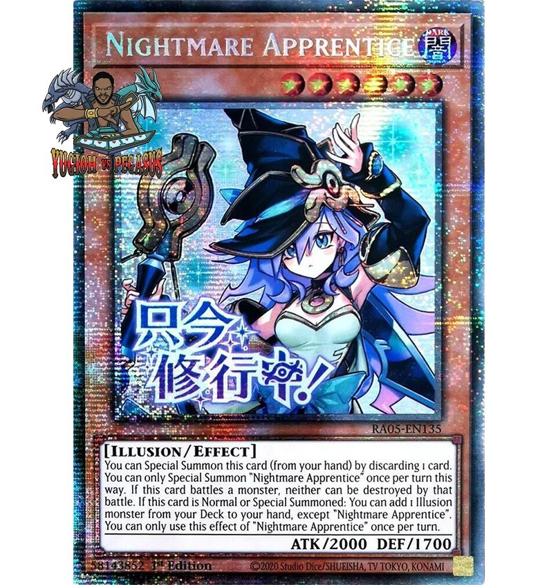 Knightmare Apprentice Yugioh 1x Nightmare Apprentice RA05-EN135 Starlight Rare 1st Ed NM | eBay