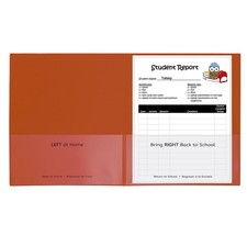 C-Line Classroom Connector School-to-Home Folder Orange