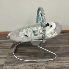 Bright Starts Mickey Mouse Infant Bouncer Gray Toy Bar Vibration