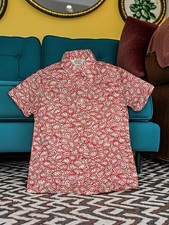 VTG 60s/70s Sears The Shirt Hippie Chic Polyester Button Up Shirt Size 14