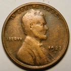 1923 S Lincoln Wheat Cent Penny Cull  "Actual Coin Pictured"