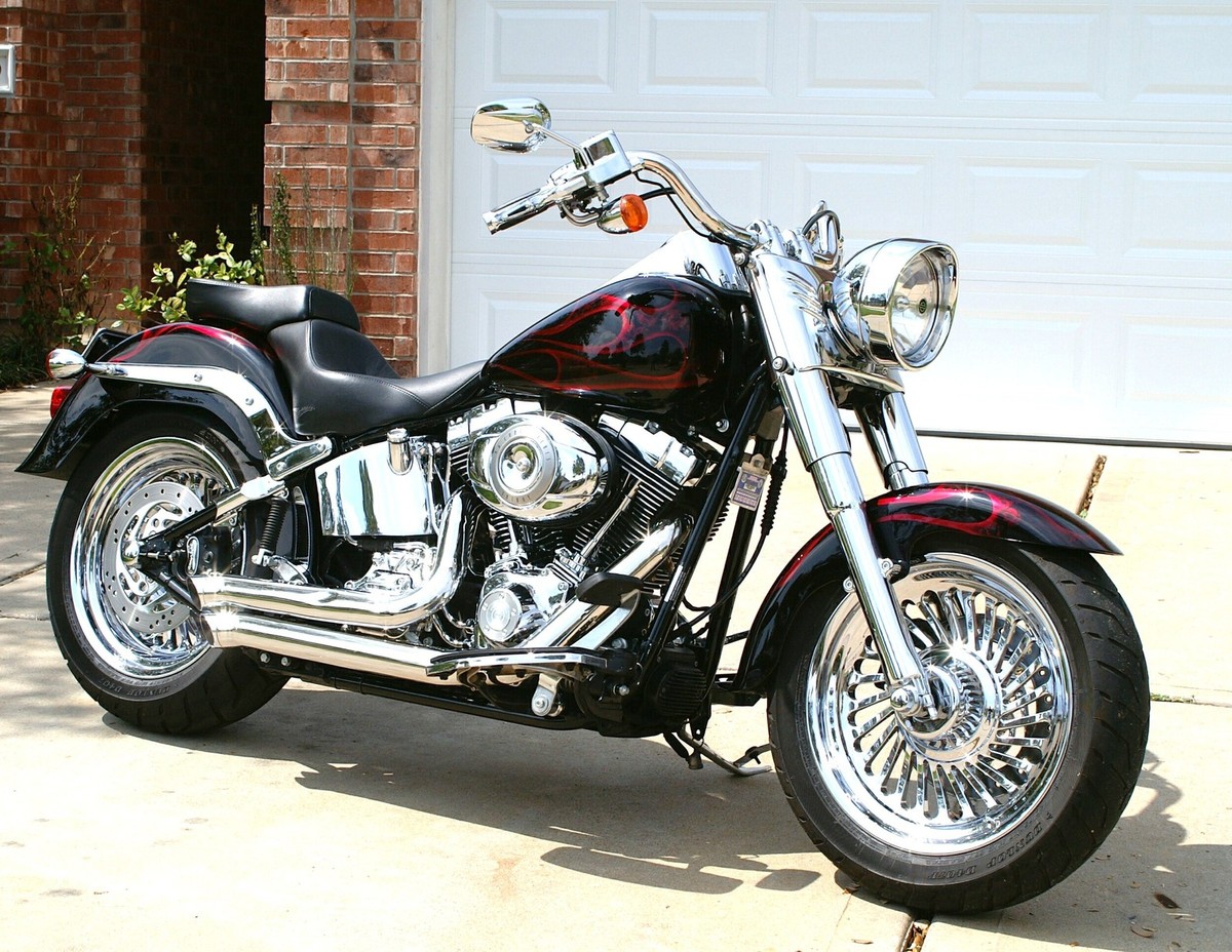 00s HARLEY DAVIDSON グレー フレイム フェード クローム 00s HARLEY DAVIDSON メタル フレイム フェード クローム