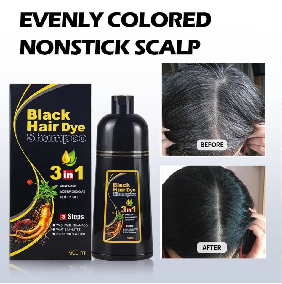 18pcs MEIDU Hair Dye BLACK Color Shampoo 500mL Ea+FREE SHIPPING+US SELLER - Image 4 of 4