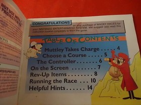 Wacky Races (Nintendo Entertainment System NES, 1992) COMPLETE w/ Box manual 