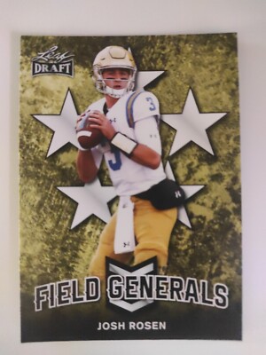 Trading Card Football NFL Josh Rosen Arizona Cardinals 2018 Leaf