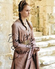 Sophie Turner Game of Thrones Autographed Signed 8x10 Photo JSA COA #19