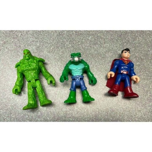 Playskool Super Friends 8 Figure Set Croc Swamp Thing Batman Joker Robin - Picture 6 of 9
