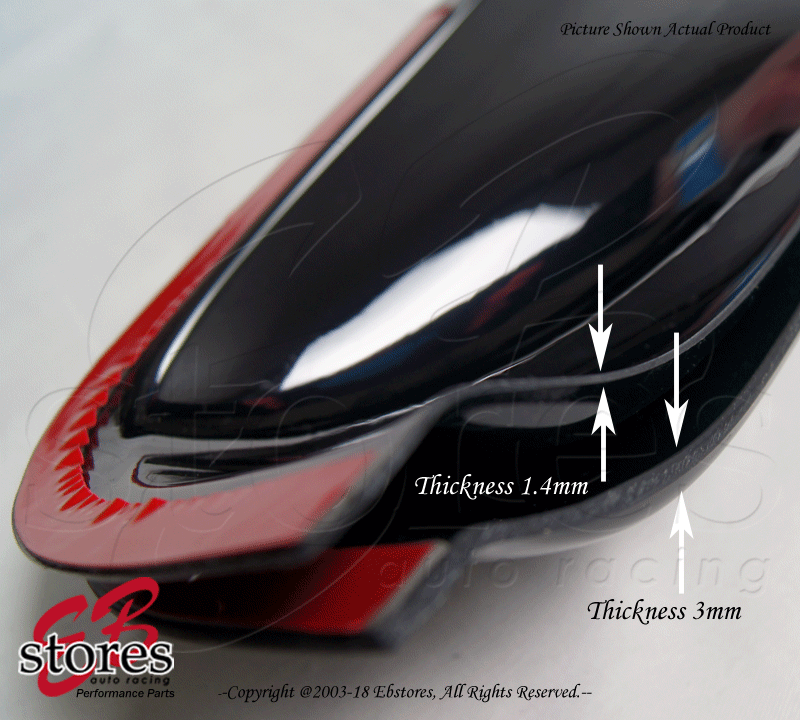 Smoke Tinted 3mm Sunroof Moonroof Wind Visor 980mm 38.5" For 201115