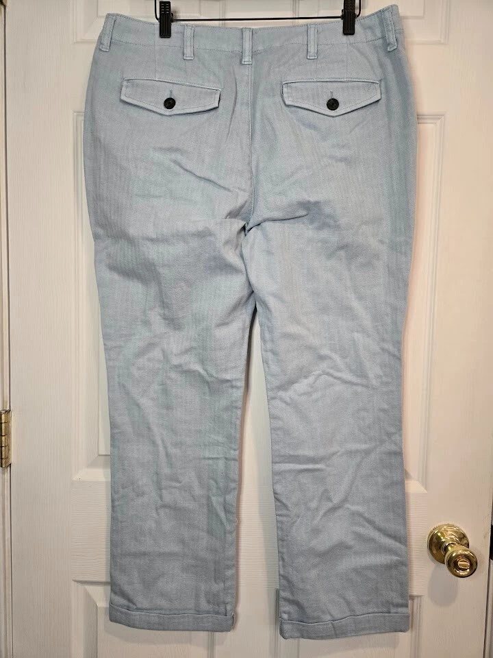 Current Elliott The Captain Pant in French Enamel Blue Women's Size 32 Cuffed - Image 4 of 4