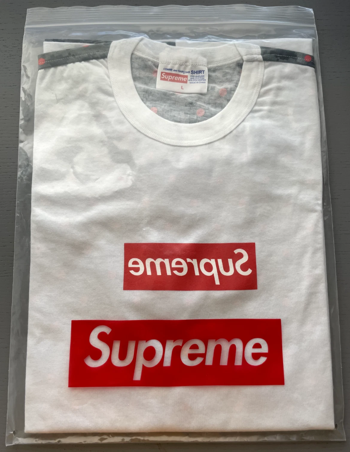 SUPREME CDG Comme des Garcons Box Logo Tee T shirt Digi Camo 13 Neuf dans sa boîte L Large