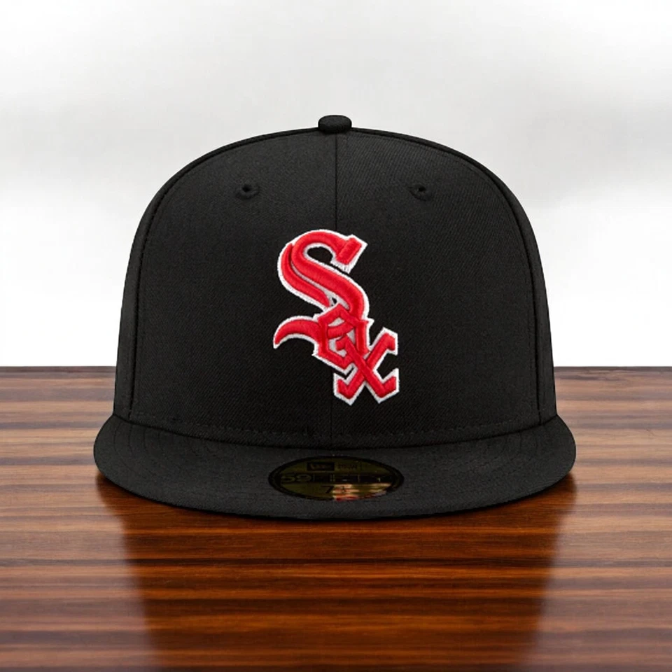 [10023361] Hombres New Era MLB Auténtico 59Fifty 5950 Equipado - Medias Blancas de Chicago Foto 2 de 4