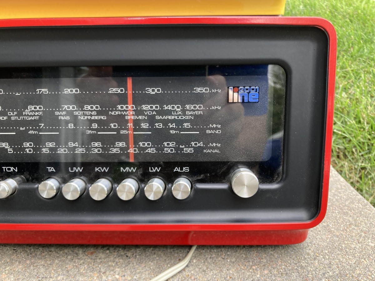 Vintage Loewe Opta 2001 Line AM/FM Radio Mid Century Modern Atomic