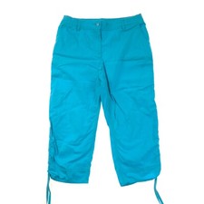 Chico's 1 Blue Capri Pants Womens 8