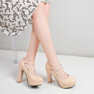 slingback chunky heels