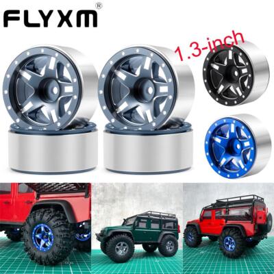 FLYXM Alu 1.3'' Beadlock Wheel Rim for TRX4M Redcat Ascent 1/18 SCX24 1/24 RC Car
