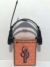 Vintage AMOCO Wild Wild West Headset Radio TESTED w/ Box