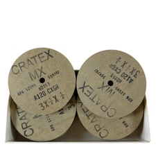 Cratex 40153 3" x 1/4" x 1/4" 120 Grit Surface Grinding Wheel (Pack of 10)