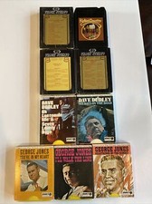 8 Track Cassette Lot Of 9 Country Not Tested