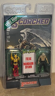 Freak & Mandarin Spawn 3-Inch Action Fig 2-Pack w/Scorched #13 Comic Book