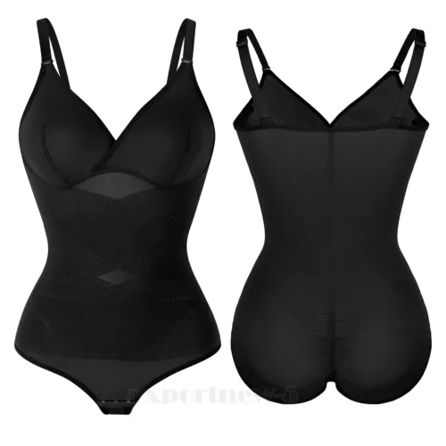 Shapewear Bodysuit for WomenS Body Shaper Tummy Control Body Shapewear Plus Size - Picture 15 of 21
