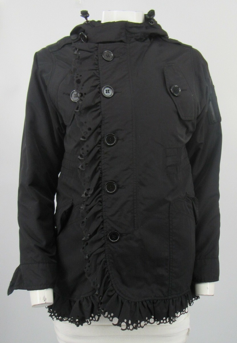 【期間限定最終値下げ】 RED VALENTINO 黒羊革 フリル付きジャケット 期間限定最終値下げ】 RED VALENTINO 黒羊革 フリル付きジャケット