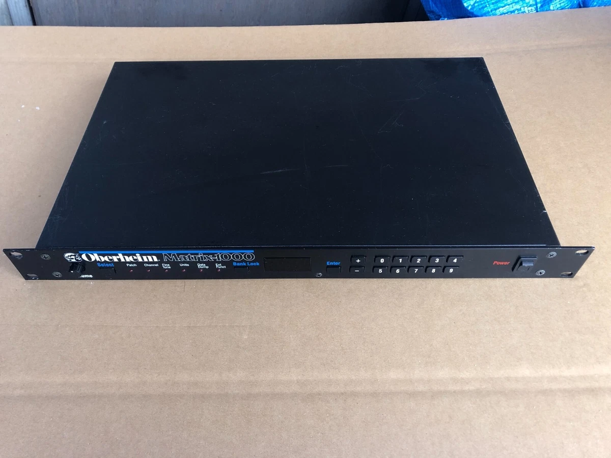 Oberheim MATRIX-1000 synthesizer module serviced V1.20 ROM. TWO