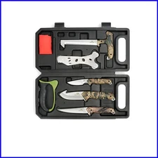 Complete Hunting Field Dressing Kit - 8 Stainless Steel Tools & Accessories