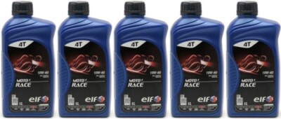 Elf Moto 4 Race 10W-60 4T Motorrad Motoröl 5x 1l = 5 Liter