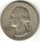 USA - 1947D - Washington ¼ $ - Silver Eagle - Low Mintage - #12406RG